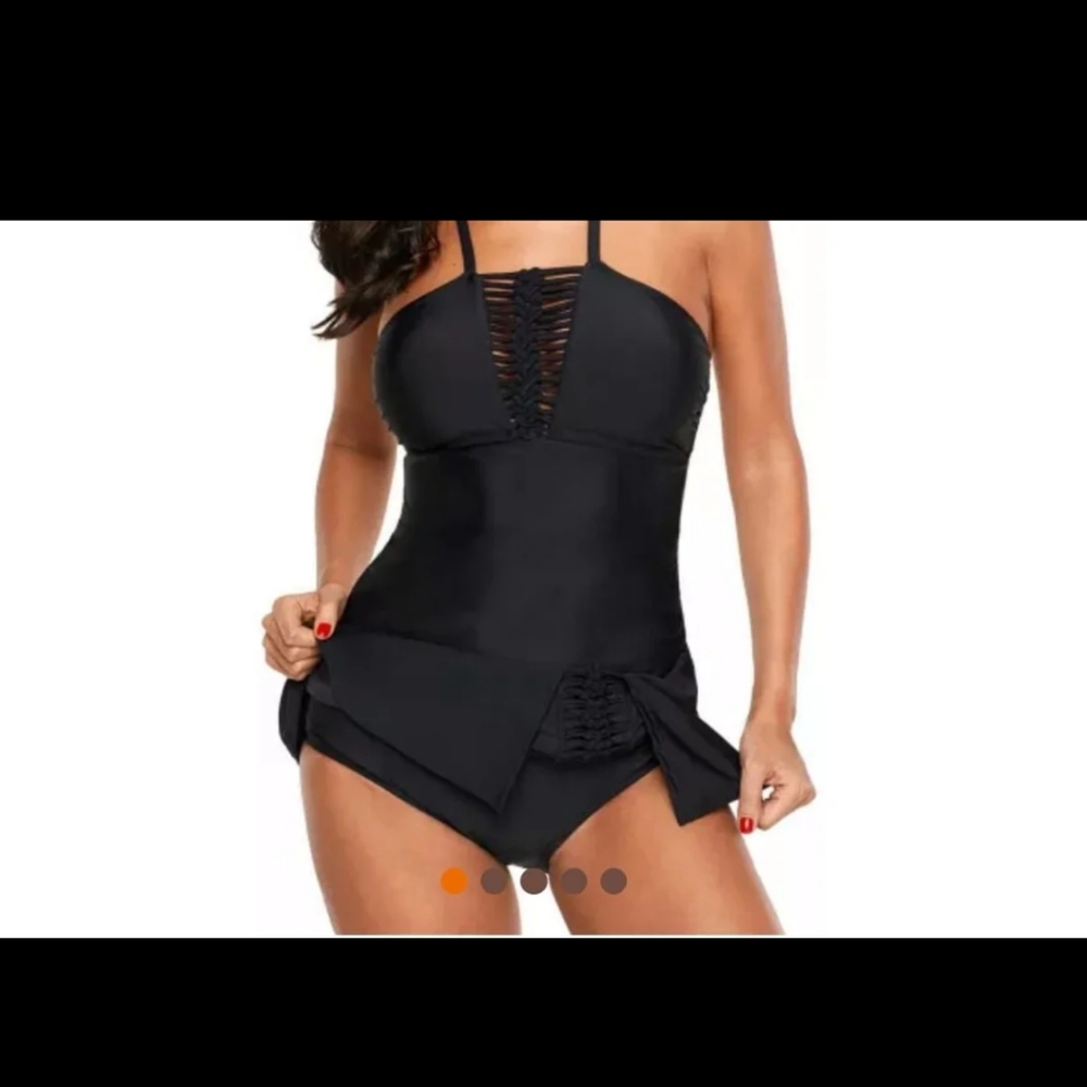 2 piece full coverage plus size bathing suit